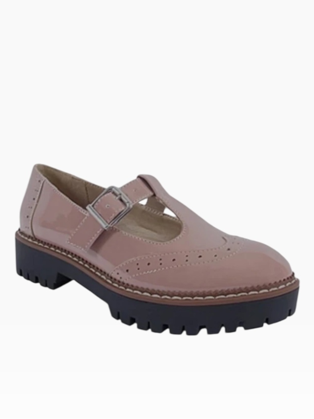 Pop Blush Pink Mary Janes T-Strap Womens Size 7.5 Platform size:8.5M